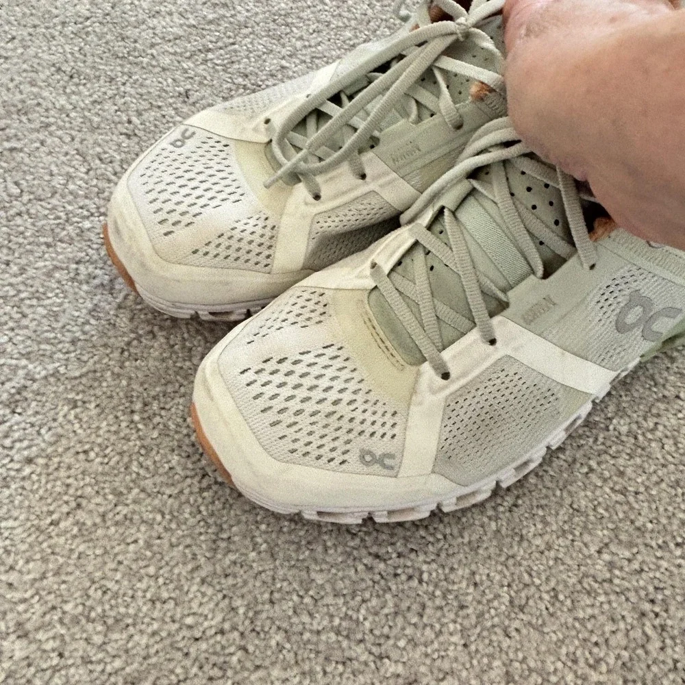 On CloudTec Running Shoes Womens 6.5 Green Mesh‎ Swiss Engineering Sneakers